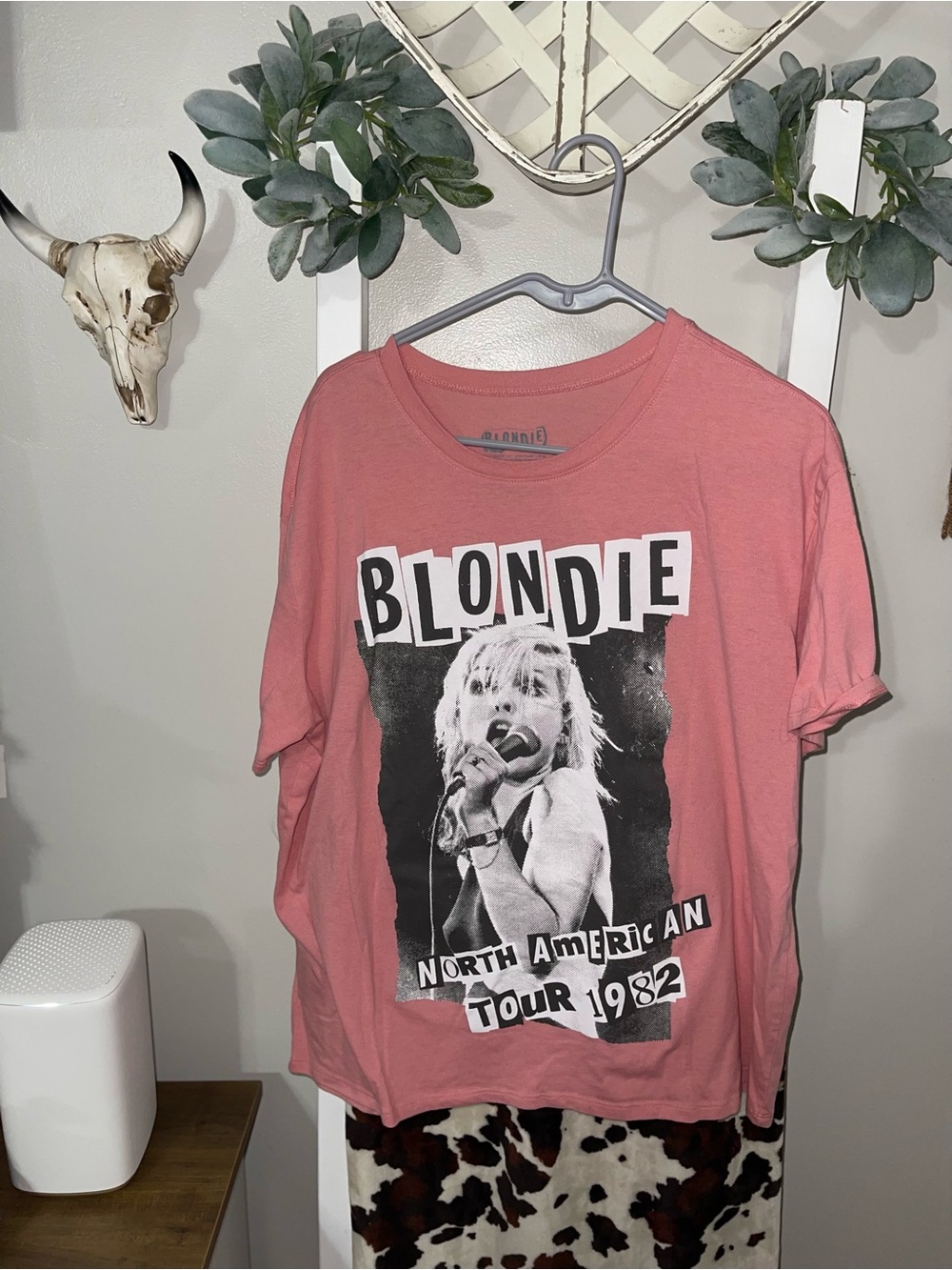 Blondie North American Tour 1982 Graphic Tee - Pink size XL